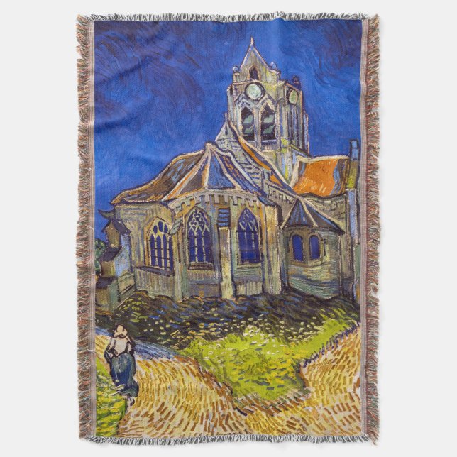 Manta Vincent van Gogh - La Iglesia de Auvers (Frente vertical)