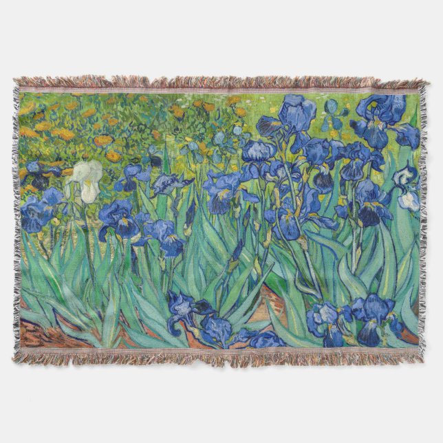 Manta Vincent Van Gogh - Lirios (Anverso)
