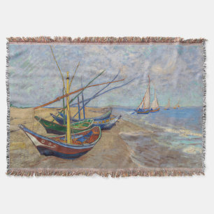 Manta Vincent van Gogh - Pescadores en la playa