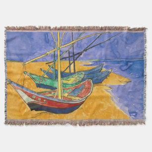 Manta Vincent van Gogh - Pescadores en la playa