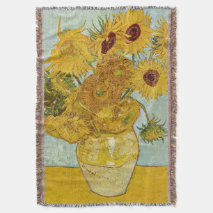 Manta Vincent Van Gogh - Vase con doce girasoles