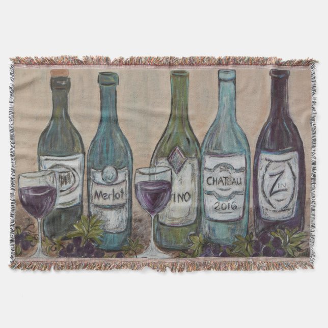 Manta Vino Throw Blanket (Anverso)