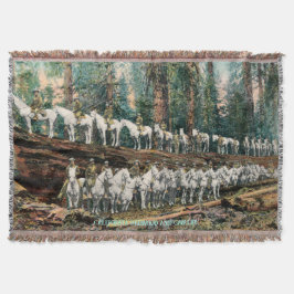 Manta Vintage CA Redwood y Cavalry Throw Blanket