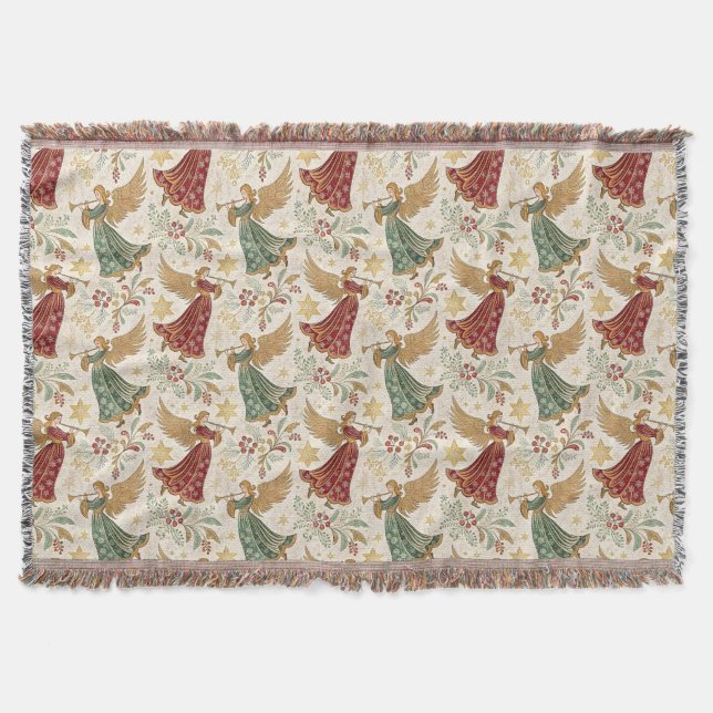 Manta Vintage Christmas Angels (Anverso)