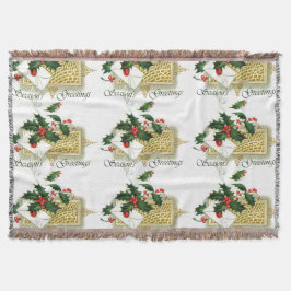 Manta Vintage Christmas Seasons Greetings