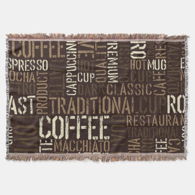 Manta Vintage Coffee Experience Seamless Pattern (Anverso)