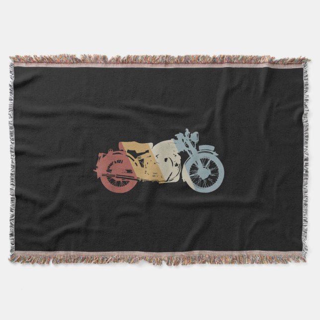 Manta Vintage estilo retro de motocicleta (Anverso)