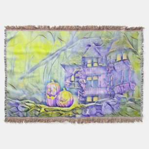 Manta Vintage Fall calabazas otoño color agua Thor