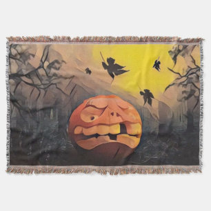 Manta Vintage Fall calabazas otoño color agua Thor
