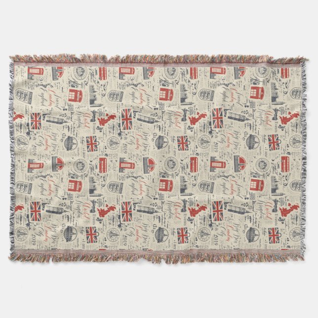Manta Vintage London Throw (Anverso)