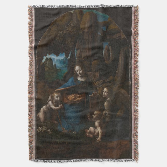 Manta Virgen de las rocas de Leonardo da Vinci (Frente vertical)