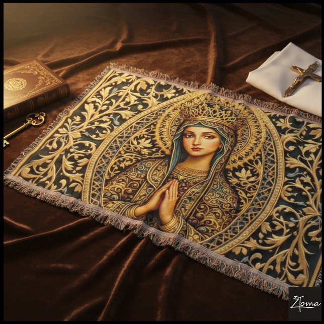 Manta Virgen María Reverencia Dorada (Subido por el creador)