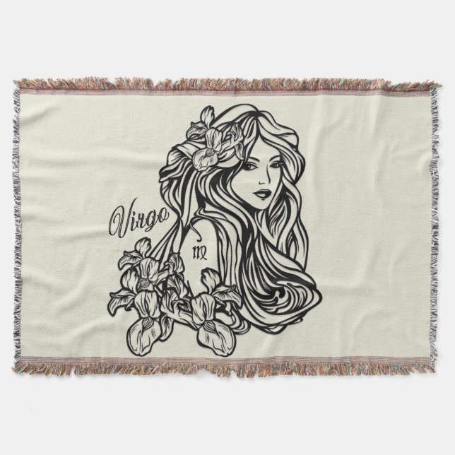 Manta Virgo La Virgen Zodiaco Dorado (Anverso)