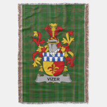 Vizer irlandés escudo de armas familiar Crest Irla