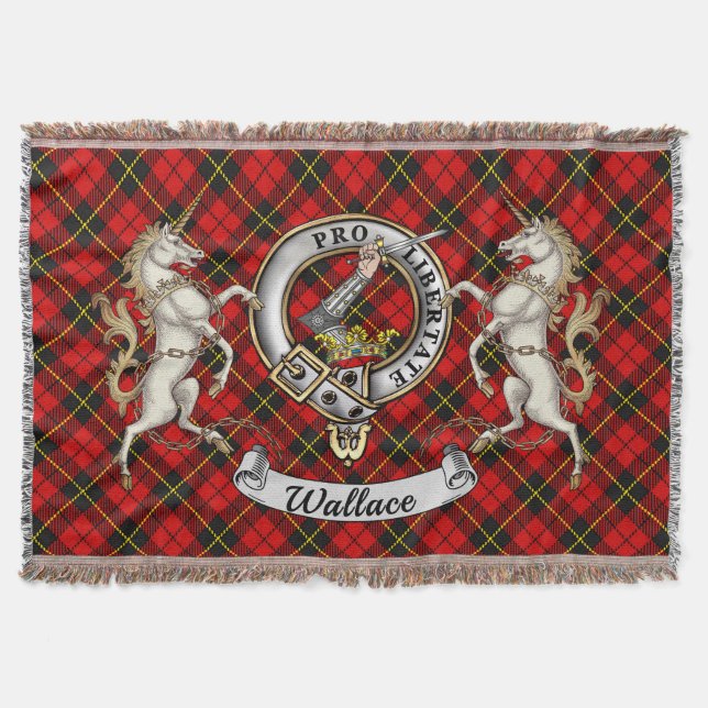 Manta Wallace Clan Badge & Tartan (Anverso)