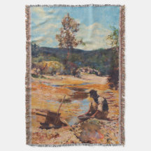 Walter Withers Panning para el oro 1893 Australia