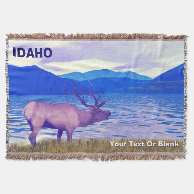 Manta Wapiti (Elk) By The Lake (Anverso)