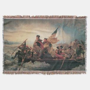 Manta Washington cruzando el Delaware de Emanuel Leutze
