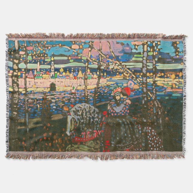 Manta Wassily Kandinsky La Pareja Montada Arte Ruso (Anverso)