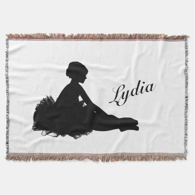 Manta Weary Ballerina Personalizada con Nombre (Anverso)