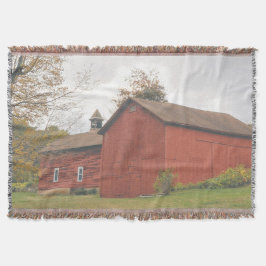 Manta Western Mass Big Red Barn in Autumn