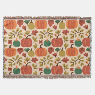 Manta Whimsical Call Fall Halloween Calabaza Seamle