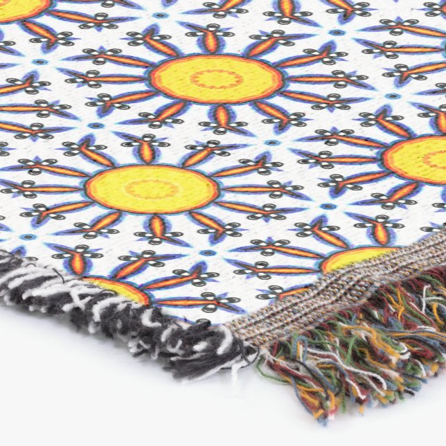 Manta Whimsical Suns Throw Blanket (Esquina)