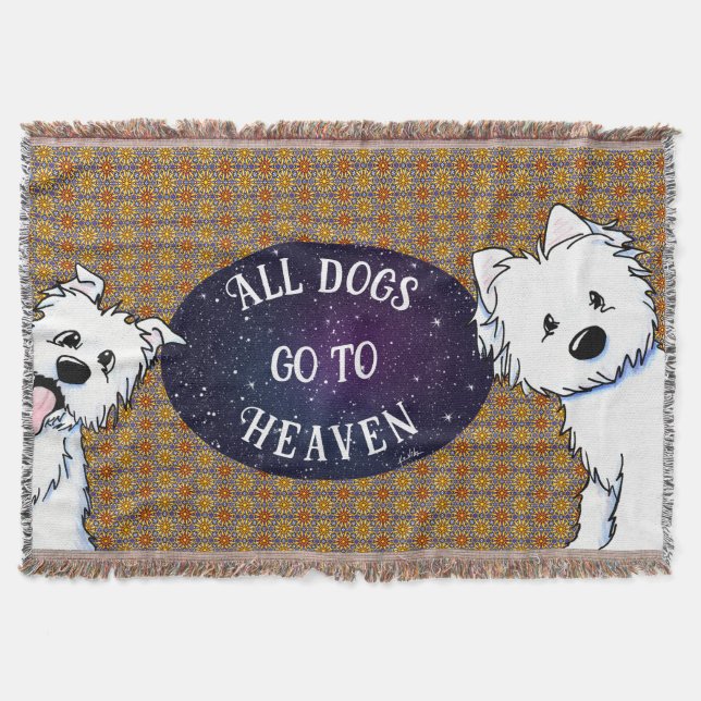 Manta Whimsical Westies Throw Blanket (Anverso)