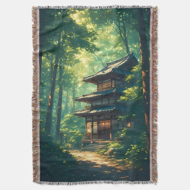 Manta Whispers of the Forest: A Hidden Japanese Retreat (Frente vertical)