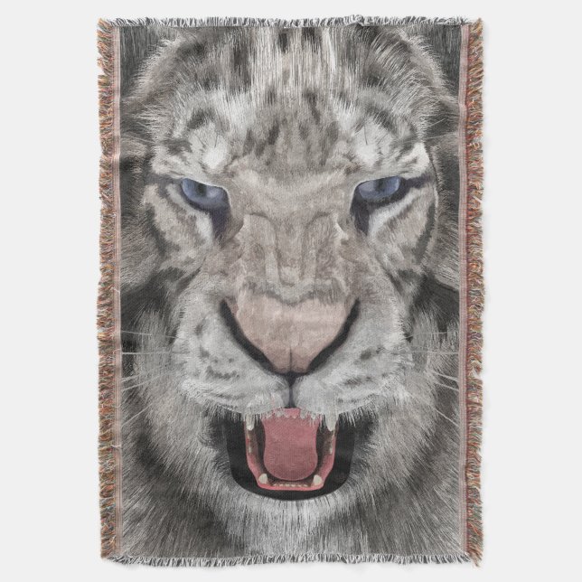 Manta White Tiger Head  (Frente vertical)
