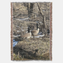Manta Wild Geese Throw Blanket