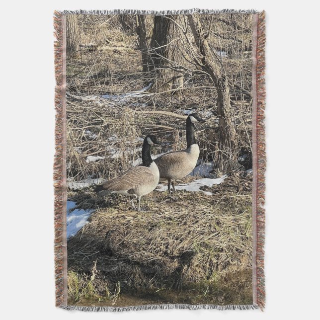Manta Wild Geese Throw Blanket (Frente vertical)