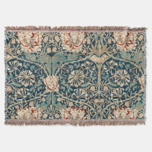 Manta William Morris Antiguo Floral de Madreselva