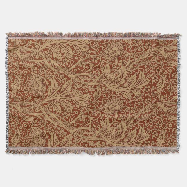 Manta William Morris Arcadia Floral Garden Classi (Anverso)