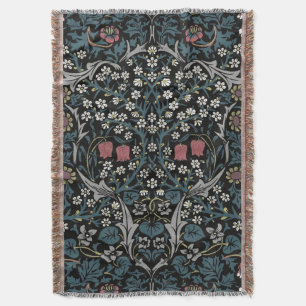 Manta William Morris Blackthorn Floral Art Nouveau