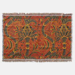 Manta William Morris India Red Floral