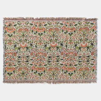 Manta William Morris Lodden Foliage Green Pink