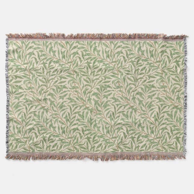 Manta William Morris Sauce de jardín Flor Clásica (Anverso)