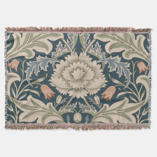Manta William Morris Severn Floral Garden Floral Classic (Anverso)