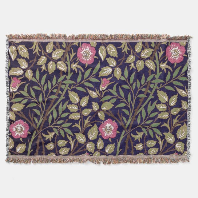 Manta William Morris Sweet Briar Floral Art Nouveau (Anverso)