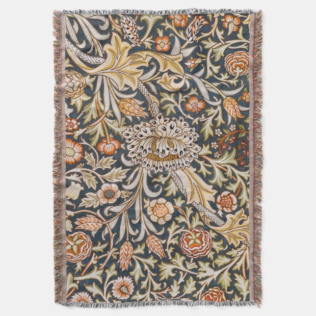Manta William Morris Trent Garden Flower Pattern Classic (Frente vertical)