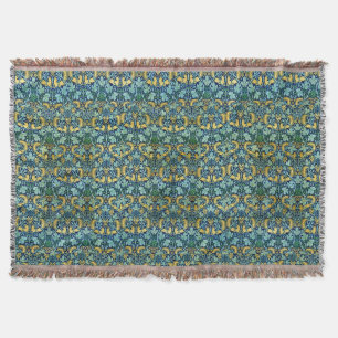Manta William Morris Vintage Gold Green Blue