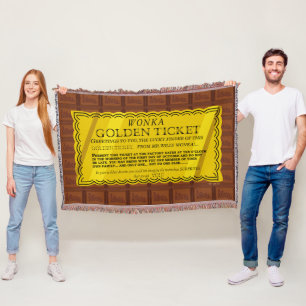 Manta Willy Wonka Golden Ticket