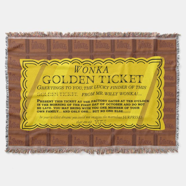 Manta Willy Wonka Golden Ticket (Anverso)