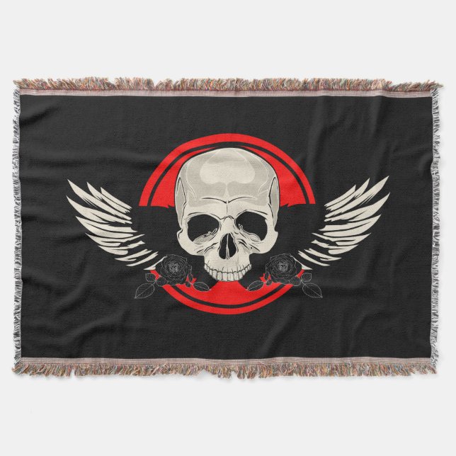 Manta Wing Skull - Rojo (Anverso)