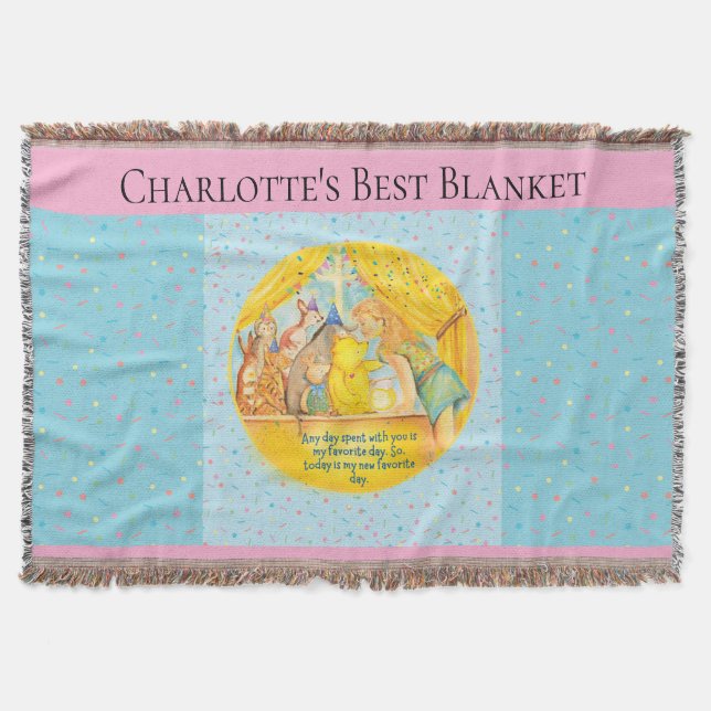Manta Winnie The Pooh Throw - Gift for Girl  (Anverso)
