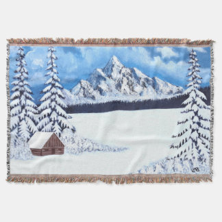 Manta Winter Scene Medium Throw Blanket