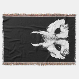 Manta Wolf Pup Blanket Husky Wolf Pup Throw Blanket