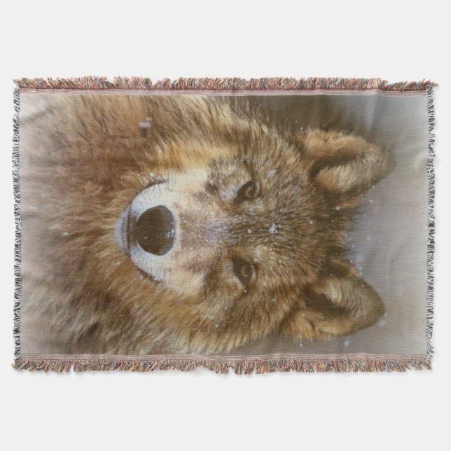 Manta Wolf Throw Blanket (Anverso)