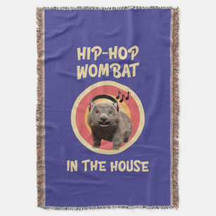 Manta Wombat divertido de Hip-hop en la casa
